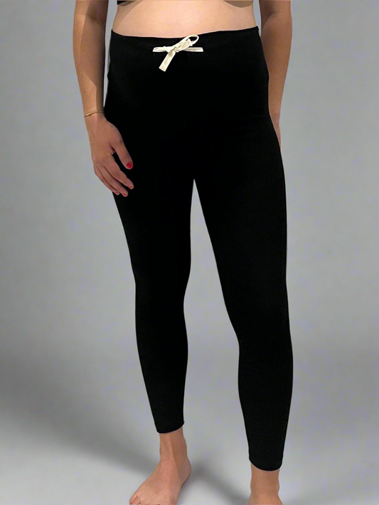 Legging de grossesse coton confort avec lacet